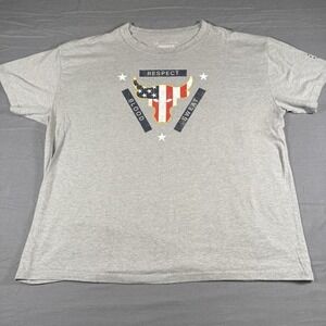 Under Armour Project Rock USA Flag Bull T-Shirt The Girlfriend Tee Size L Loose